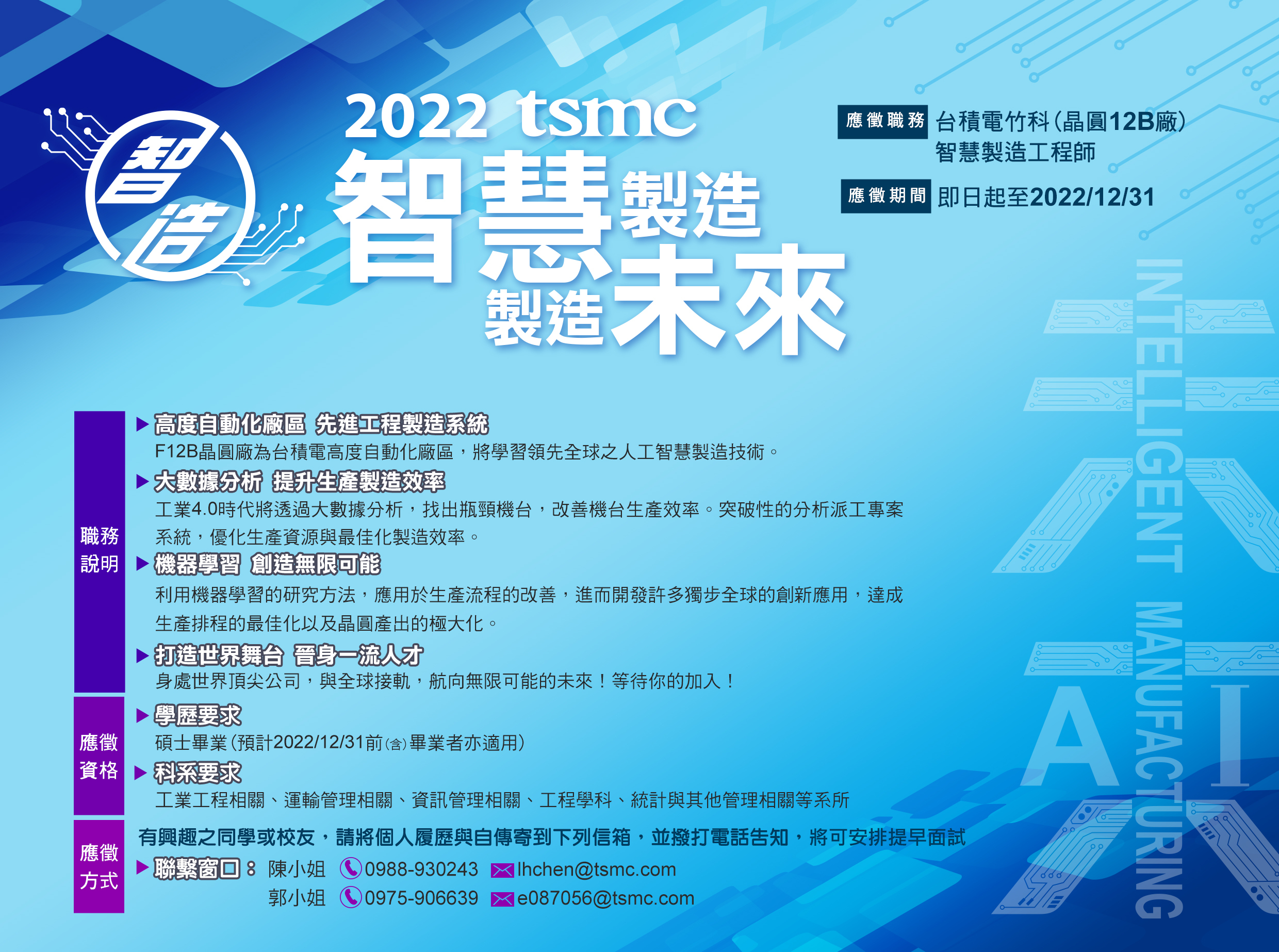 台積電招募資訊